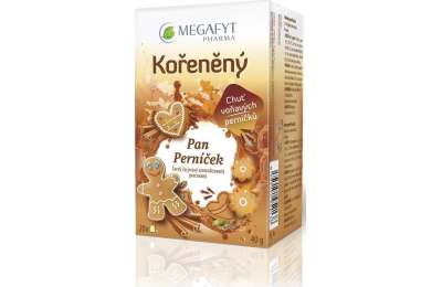 MEGAFYT Kořeněný pan Perníček  Черный чай 20 x 2 г